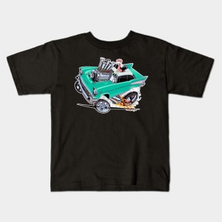 REVVIN 57 Chevy AQUA Kids T-Shirt